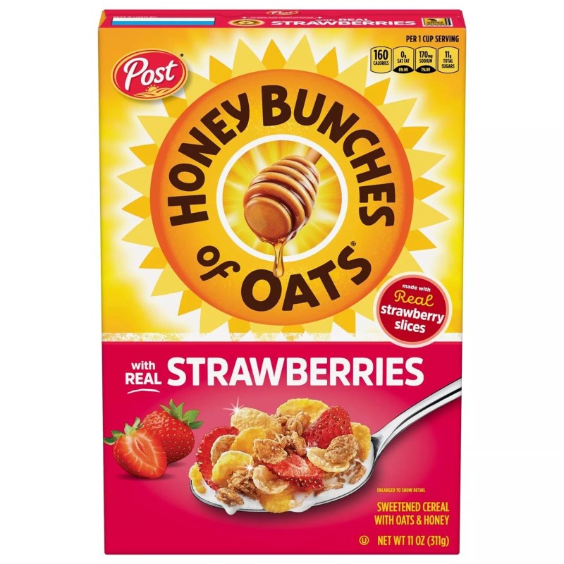 Honey Bunches of Oats Strawberry Whole Grain Cereal, 11 oz