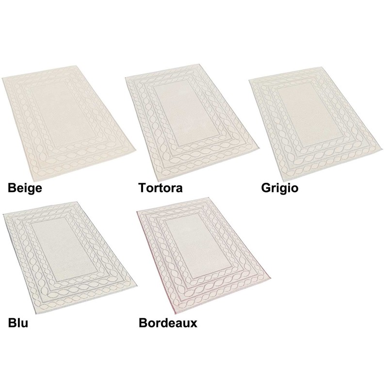 DEVA Bath Mat Sponge Cotton Absorbent Bath Mat, Terry Cloth