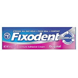 Fixodent Original Denture Adhesive Cream, 1.40 Ounce (Pack of 24)