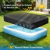 CQQGO Rectangular Pool Cover for Inflatable Pool, Upgrade Design 420D
