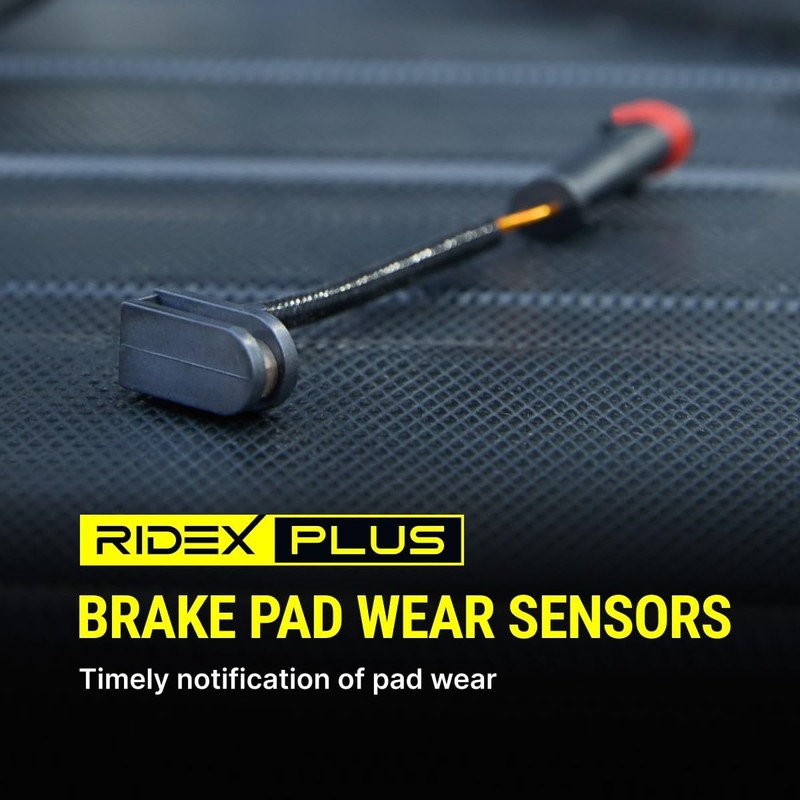 RIDEX Plus warning contact brake pads front