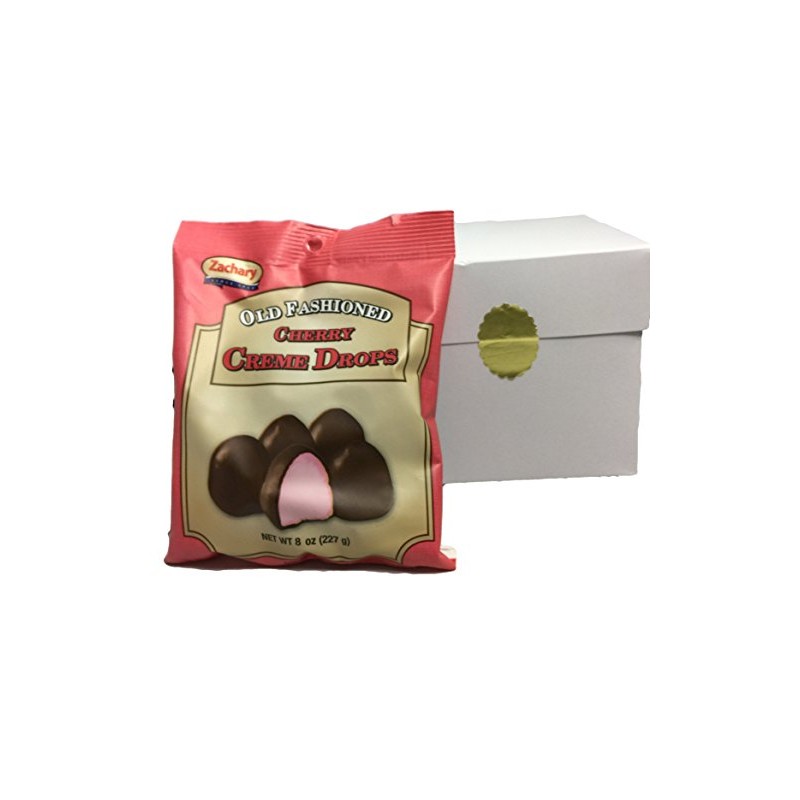 Old Fashioned Cherry Creme Drops Candy (4 Bags)
