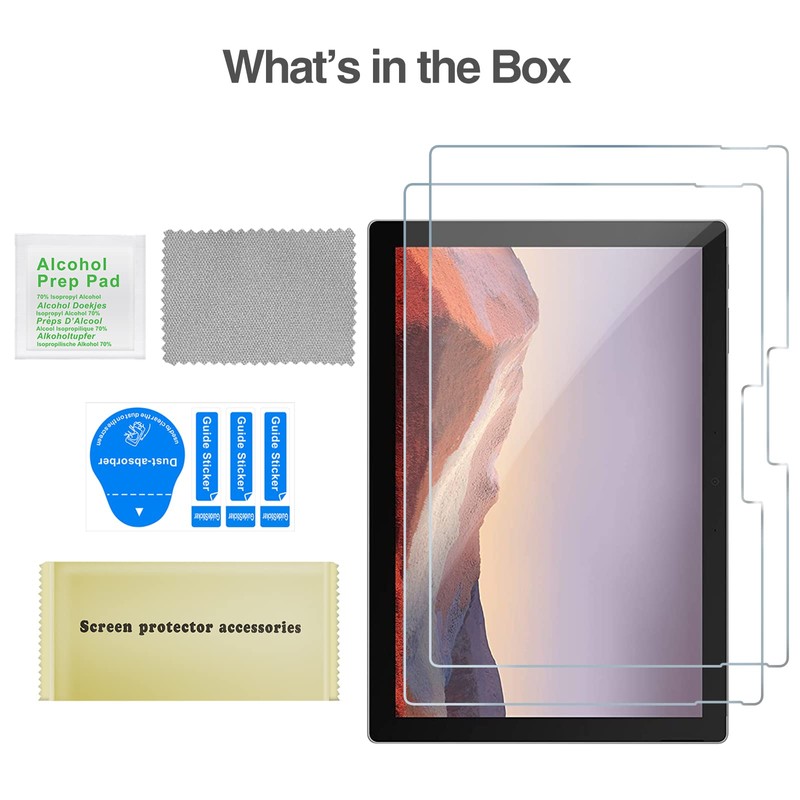 ProCase 2 Pack Screen Protector for Surface Pro 7 Plus/Pro