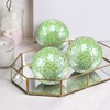 ginojex Decorative Balls 3Pcs Set Mosaic Glass Sphere 8.5cm/3.35inch Table