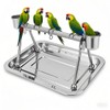 Bird Perch Stand, Stainless Steel Bird Perch Stand Parrot Perch
