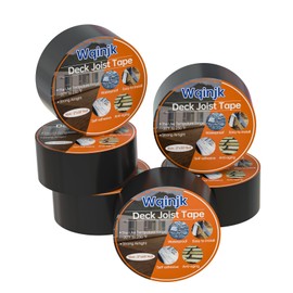 Wqinjk Deck Joist Tape 2" x 50' Butyl Joist Tape for Decking Works for Decks & Beams Weather-Resistant Waterproof (6)
