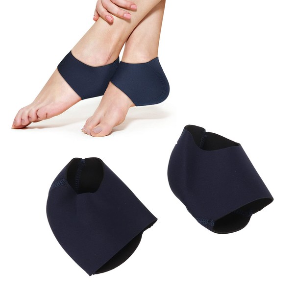 Pack of 2 Adjustable Heel Protectors, Non-Slip, Shock-Absorbing Heel Cups, Heel Cushion, Support for Plantar Fasciitis, Heel Pain