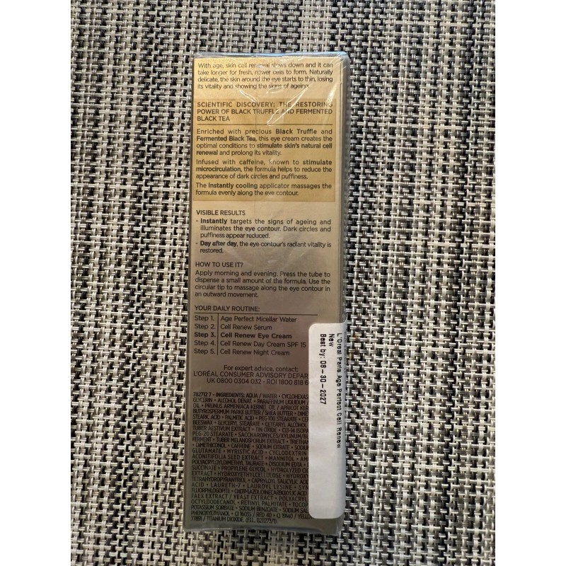 L'Oréal L'Oreal Age Perfect Cell Renew Illuminating Eye Cream Expires