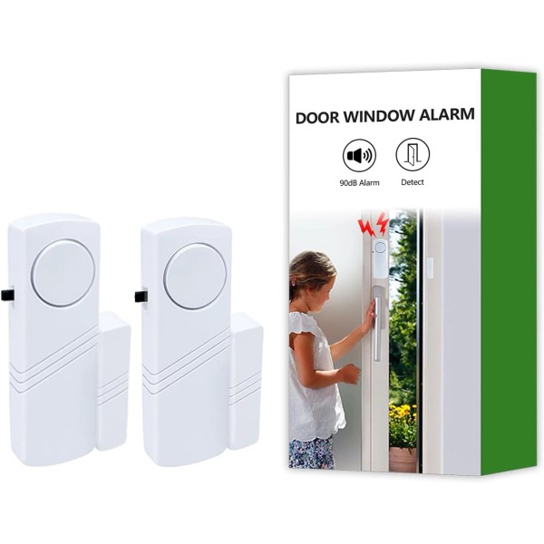 FinestHouse Door Window Alarm, 90dB Alarms Sensor for Kids Safety,