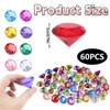 Omeblos 60 Pcs 20mm Gemstones for Kids,Acrylic Diamond Gems Jewels,Kids