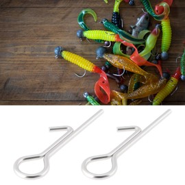 YINETTECH 100 Pieces 18.8 mm Fishing Stinger Spikes Connection Pins Needle for Long Zander Perch Bass Bait Soft Plastic Bait