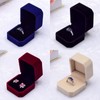 Velvet Finish Jewelry Box, Engagement Wedding Earrings Ring Pendant Display