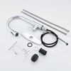 GAGALIFE Chrome Kitchen Faucet with Pull Down Sprayer - High