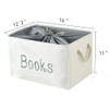 INough Book Basket for Kids Room, Book Storage Basket Book