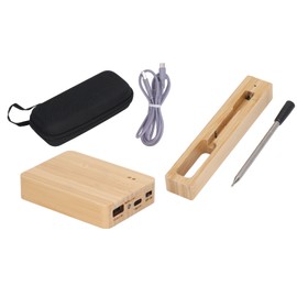 Wireless Meat Thermometer USB Rechargeable 20 Minutes Charging IP67 Waterproof Grill Thermometer with Repeater