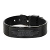 Anesthesiologist Engraved Black Shark Mesh Bracelet - Inspiring Confidence, Perfect