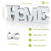 Wooden Blocks Wall and Table Top Decor: Freestanding Letter HOME