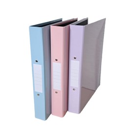 Eastlight A4 Ring Binder 2-O Ring Pastel Colour Assorted Pack of 3