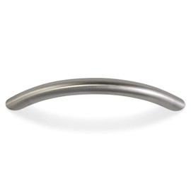 (1 Piece, CC: 4 Inch Bow Pull) Swiss Kelly Hardware Satin Nickel Kitchen Cabinet Handles Drawer Pulls