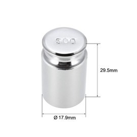 sourcing map Calibration Weight 50g M1 Precision Chrome Plated Steel for Digital Balance Scales