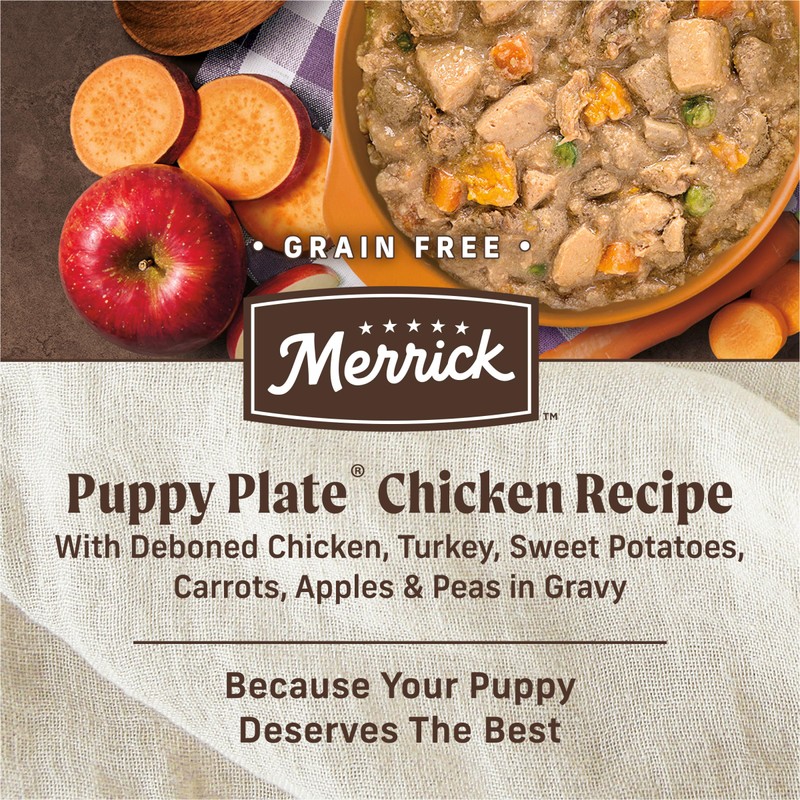 Merrick Grain Free Wet Puppy Food, Premium Soft And Gluten