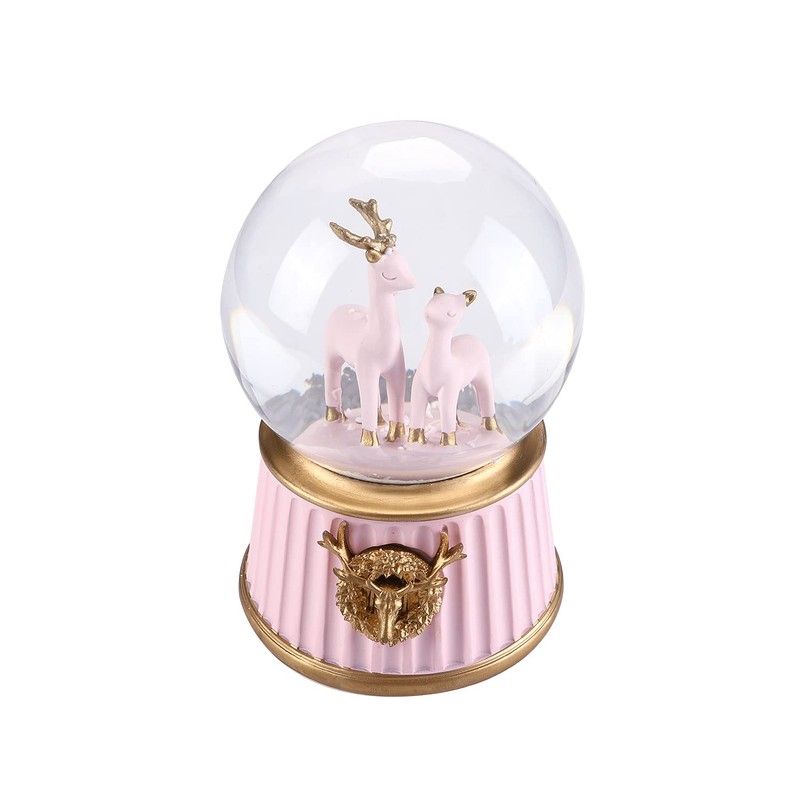 Musical Snow Globe Light Up Crystal Ball Music Box Automatic