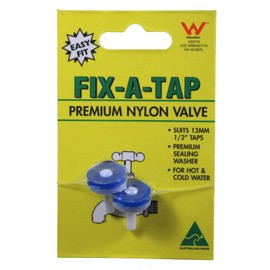 Fix-A-Tap Nylon/Duro Tap Valves, 13 mm (Pack of 2)