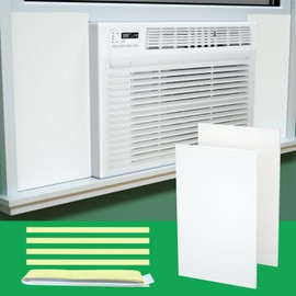 Window Air Conditioner Side Insulated Panel, WinterSummer Winter Heat and Draft Insulating,Insulation Foam Material,2 Pieces of 17 inches * 10 inches*0.79inches EVA