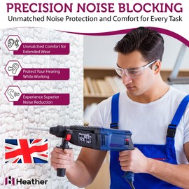 Heather Safe Soft Bullet Earplugs - 200 Pairs - Ultra Soft Noise Cancelling for Snoring, Construction or Factory Work, Studying, Motorcyle, Loud Noise, Concerts, Foam Disposable Ear Plugs for Sleep