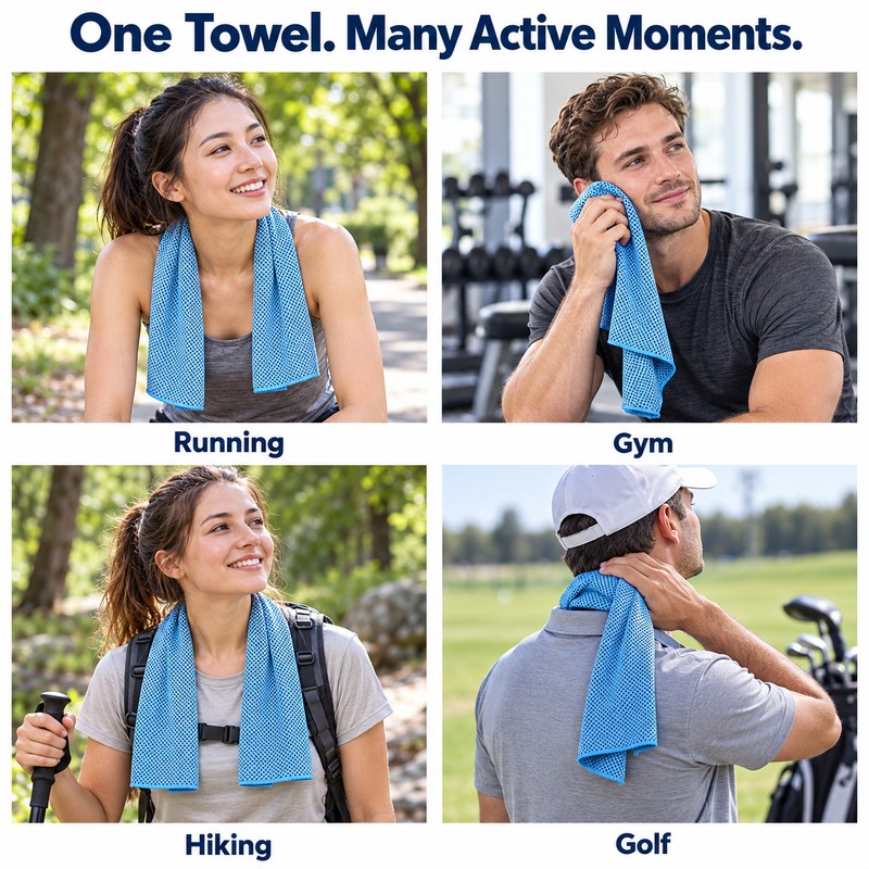 Cooling Towels for Workouts – Soft, Breathable Microfiber Comfort for