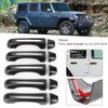 5pcs/set Car Door Handle Inserts Cover Kit Exterior Decoration Fit