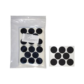 haggiy Non-slip rubber pads self-stick - Floor protector made of soft & elastic sponge rubber - black | Ø 28 mm (80 Pcs.)
