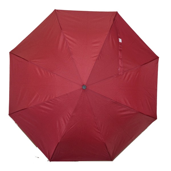 BuyElegant Burgundy Fully Automatic Open and Close Travel Umbrella, 3