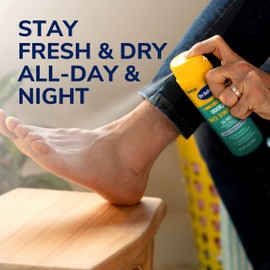 Dr. Scholl’s Odor-X No Sweat Dry Foot Spray, 3.8 oz - 24-Hour Perspiration Control, Stay Fresh & Dry, Limits Wetness & Excessive Sweat, Keeps Feet Dry to Help Prevent Blisters, Great for Men & Women