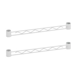 BA114W Basic Series Hanger Rail for 13.8 inches (350 mm), White (Pack of 2)