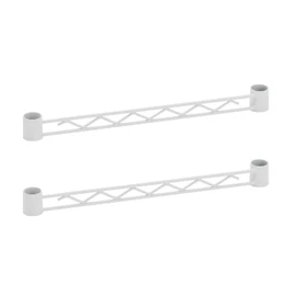BA114W Basic Series Hanger Rail for 13.8 inches (350 mm), White (Pack of 2)
