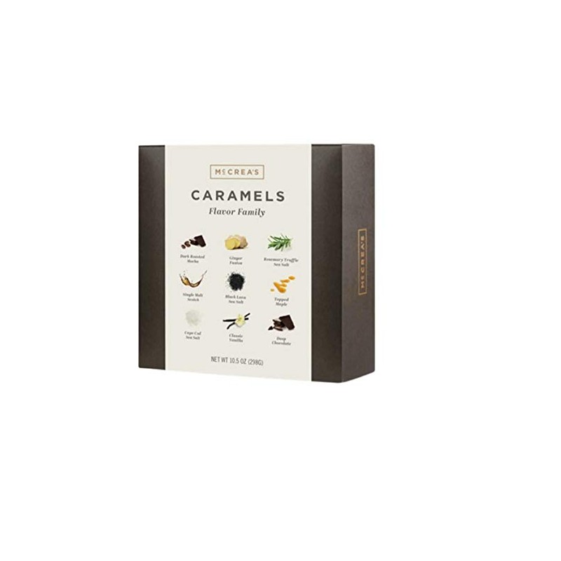 McCrea’s Candies Flavor Family Caramels Box Black Lava Sea Salt