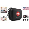 Compact 100-Piece First Aid Kit in Waterproof Case - Ideal