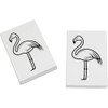 2 x 45mm 'Cartoon Flamingo' Erasers/Rubbers (ER00046743)