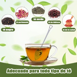 FLYSKY Infusor de té Acero Inoxidable, Set de 10 Filtro de te para, Colador de té de Hojas, Colador de Juego de Infusores de té de Acero Inoxidable, Infusor de té Suelto, Difusor de Intervalos de té