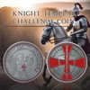 AtSKnSK Knights Templar Coins - Challenge Coin with Red Cross,