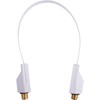 DUR-line FD Slim White Wafer-Thin Door/Window Feed-Through for SAT Cable