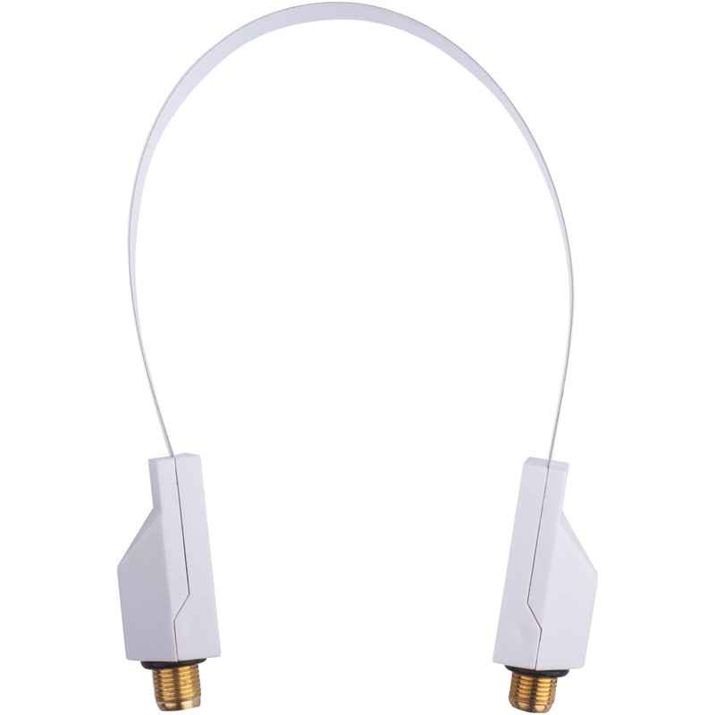 DUR-line FD Slim White Wafer-Thin Door/Window Feed-Through for SAT Cable