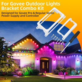 for Govee Pro and Regular Permanent Outdoor Lights - Bracket and Screws Combo Kit for Power Supply and Controller