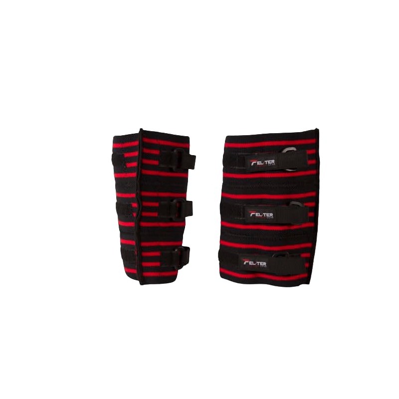 FELTER FITNESS CODERA Triple Cierre Rojo para Gym, Pesas, Crossfit,