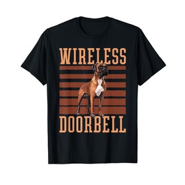 Boxer Dog Breed Wireless Doorbell T-Shirt