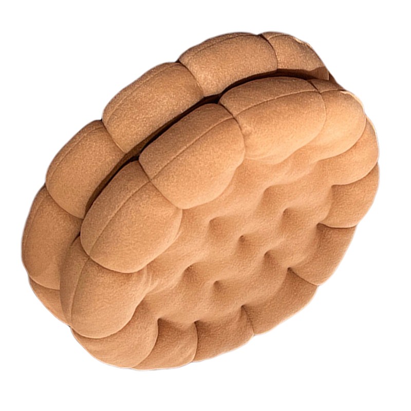 Cookie Cushion Cute Soft Breathable PP Cotton Filling Seating Cushion