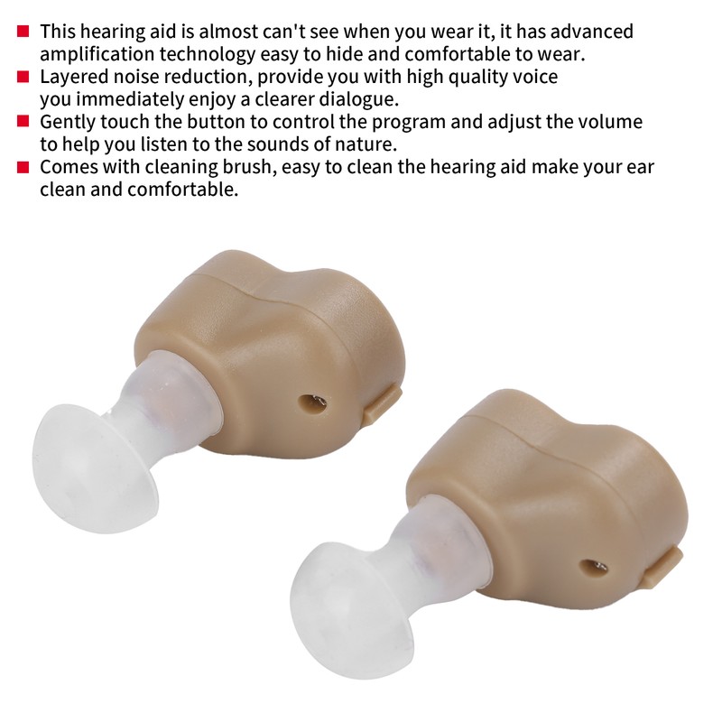 09H Dual Deep Ear Canal Hearing Aid Sound Amplifier Assist