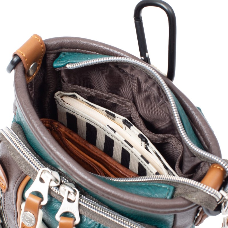 Mustache YVQ-5962 2-Way Mini Shoulder Pouch, Scissor Bag, Crossbody, navy