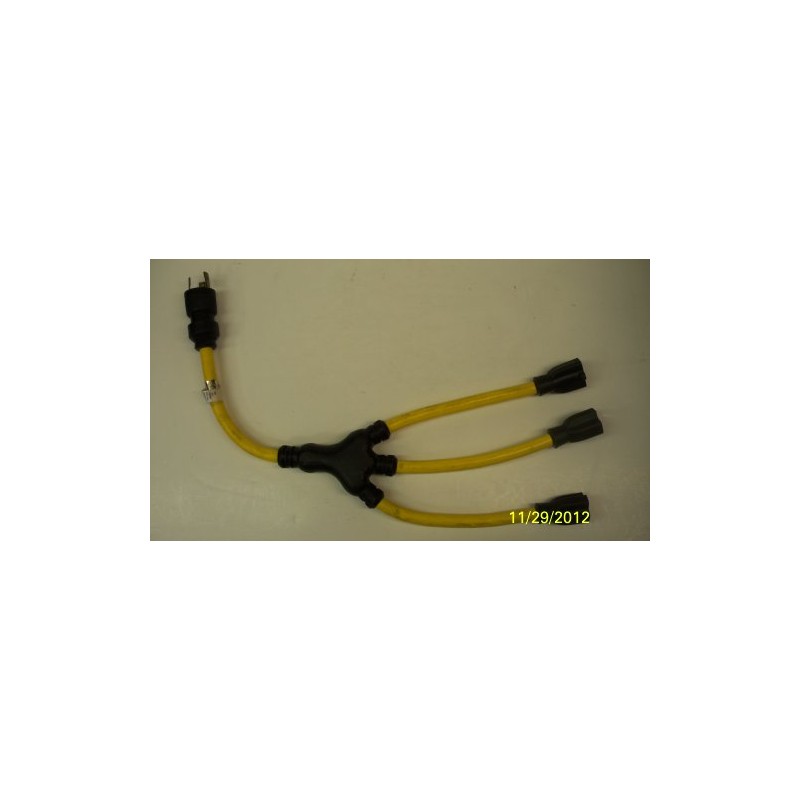 Southwire Generator Cord 12 Gauge, 3 Conductor, 2' L5-20P, Twist